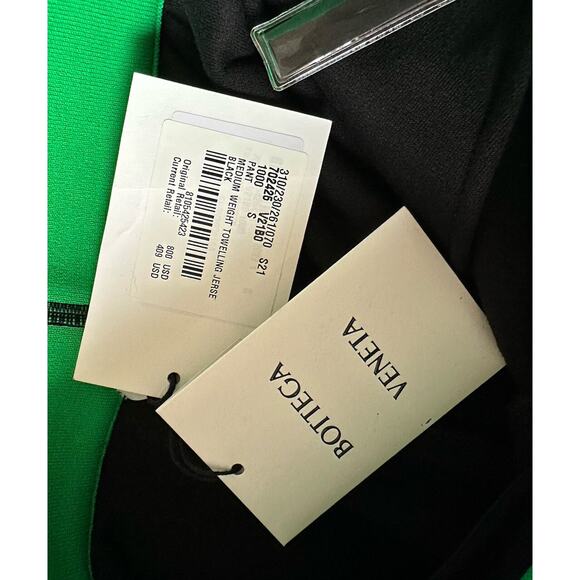 NWT $800 Bottega Veneta Men's Medium Weight Toweling Shorts Black Small 702425 - Picture 10 of 10